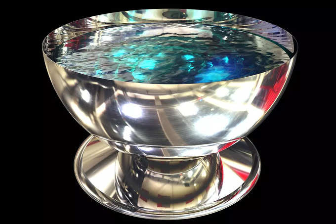 silver bowl