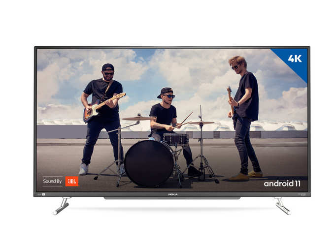​நோக்கியா 55 இன்ச் 4K ஸ்மார்ட் ஆண்ட்ராய்டு டிவி Nokia 140 cm (55 inch) Ultra HD 4K LED Smart Android TV with Sound by JBL and Powered by Harman AudioEFX (55UHDADNDT52X)