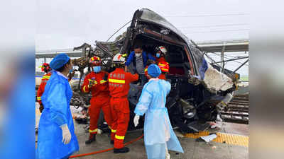 चीन में पटरी से उतरी 300 किमी स्पीड से दौड़ रही बुलेट ट्रेन, ड्राइवर की हुई मौत, सात यात्री घायल