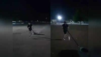 IPS Sachin Sharma Video : कमर में टायर बांधकर दौड़ लगा रहे हैं आईपीएस सचिन शर्मा, सोशल मीडिया पर छाया वीडियो