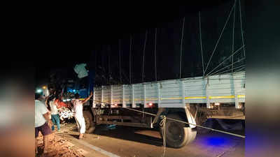 मुंबई-गोवा महामार्गावर लांजा येथे भीषण अपघात; ट्रक चालकाचा जागीच मृत्यू
