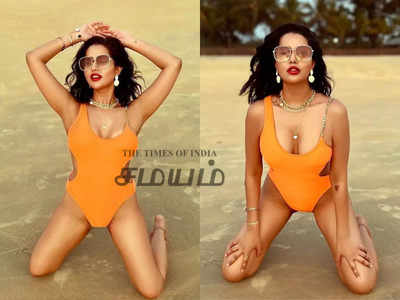 raiza bikini photos: பிகினியில் ஜொலிக்கும் பிக்பாஸ் ரைசா, பீச் போட்டோஷூட்!
