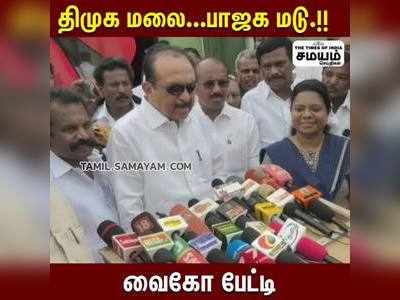 திமுக மலை... பாஜக மடு... வைகோ சாட்டையடி!