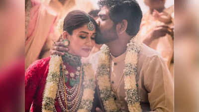 Nayanthara:தங்கத்துக்கு அன்பு முத்தம்: திருமண போட்டோவை வெளியிட்ட விக்கி