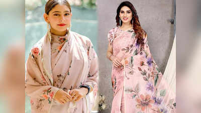 Saree floral : आपकी फ्लोरल प्रिंट साड़ी देखकर पड़ोसन भी जलेगी, ₹300 से भी कम हैं इनके दाम