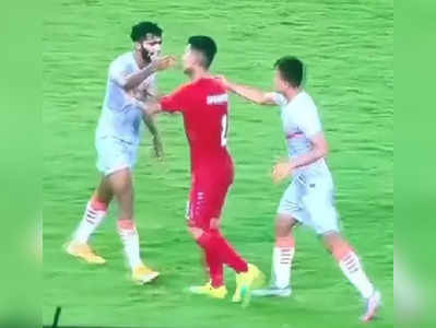 मैदानातच राडा; भारत-अफगाणिस्तान खेळाडू एकमेकांना भिडले, मॅचनंतर मारामारीचा Video Viral