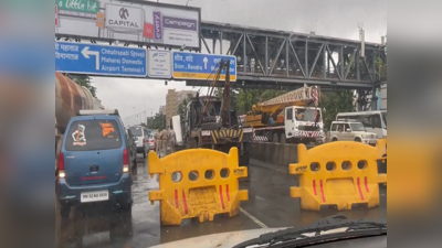 आदित्य ठाकरेंसह सेना आमदारांची बस ट्रॅफिकमध्ये अडकली, पावसामुळे मुंबईत वाहतूक कोंडी