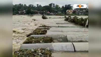 Siliguri: প্রবল বৃষ্টিতে জলের তলায় বালাসন নদীর অস্থায়ী সেতুও! তীব্র যানজটের আশঙ্কা