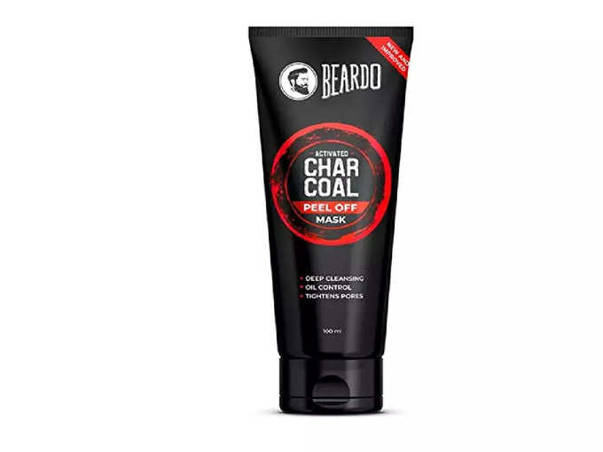 Beardo Activated Charcoal Detox Peel Off Mask for Men | Blackhead Removal Mask | Fights Pollution, Dirt &amp; Tan | Suitable for Sensitive Skin (100ml)