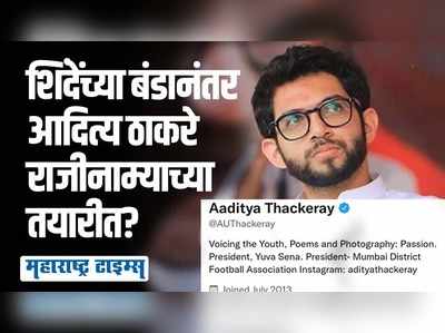 शिंदेशाहीपुढे ठाकरेही नमले, आदित्य ठाकरेंच्या ट्विटरवरुन मंत्रिपदाचा उल्लेख हटवला!