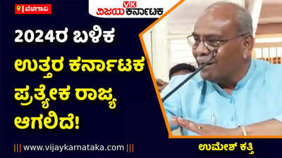 2024ರ ಲೋಕಸಭಾ ‌ಚುನಾವಣೆ ಬಳಿಕ ಕರ್ನಾಟಕ ಇಬ್ಭಾಗ! ಉತ್ತರ ಕರ್ನಾಟಕ ಪ್ರತ್ಯೇಕ ರಾಜ್ಯವಾಗಲಿದೆ: ಉಮೇಶ್‌ ಕತ್ತಿ