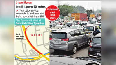 Delhi Flyover News : नोएडा से सराय काले खां होकर दिल्ली जाने वालों के लिए अच्छी खबर