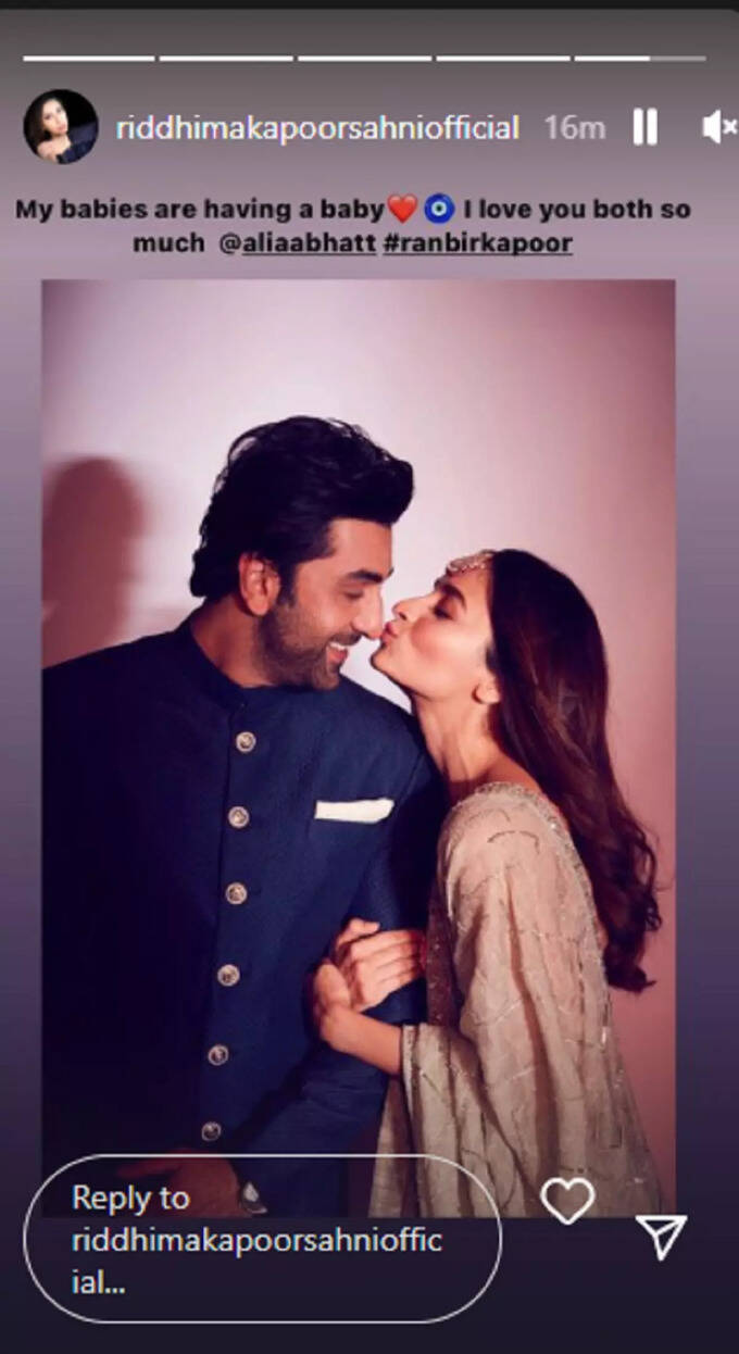 Ridhima Kapoor Post For Alia-Ranbir