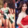 aishwarya rai bachchan in green body suit, 28 साल पहले जब स्विमसूट पहनी  ऐश्वर्या राय बच्चन की तस्वीरें हो गई थीं वायरल, खूबसूरती देख मच गया था  हल्ला - when aishwarya rai