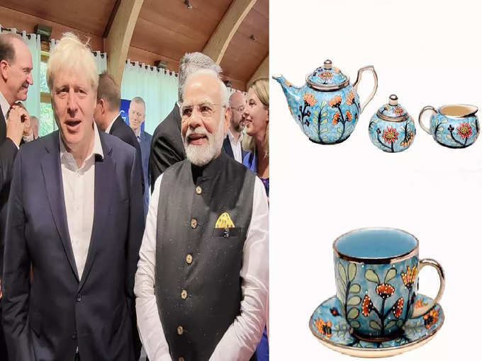 इंग्लैंड के पीएम को बुलंदशहर का चाय सेट वाला उपहार