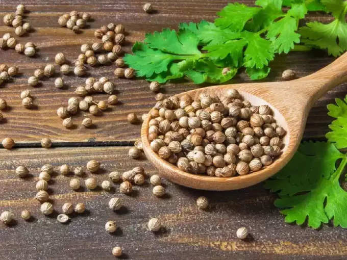 धणे (coriander seeds for cholesterol)