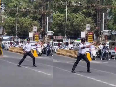 മൈക്കിള്‍ ജാക്‌സന്റെ നൃത്ത ചുവടുകളുമായി ട്രാഫിക് പൊലീസ്‌; അന്തംവിട്ട് യാത്രക്കാര്‍