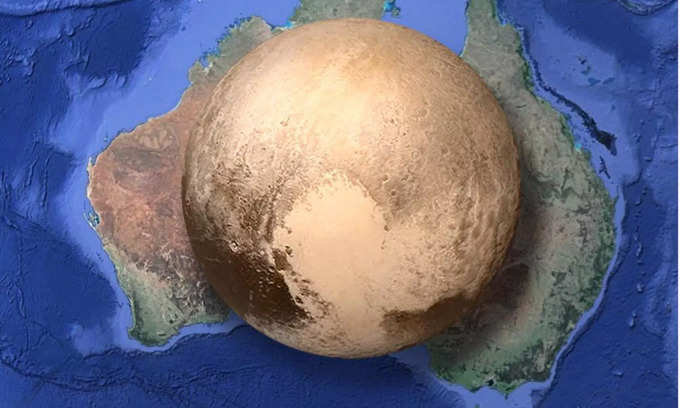 మరుగుజ్జు గ్రహం ప్లూటో (Pluto) కంటే ఆస్ట్రేలియా పెద్దది