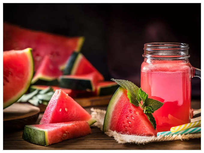 Watermelon with water