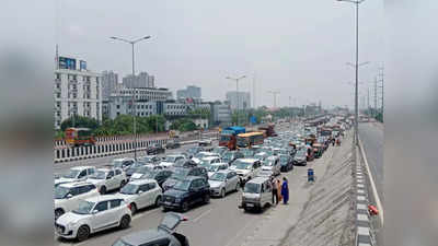 Ghaziabad Traffic: गाजियाबाद से मेरठ हाइवे पर भारी जाम, लालकुआं पर RoB के काम से हुआ डायवर्जन