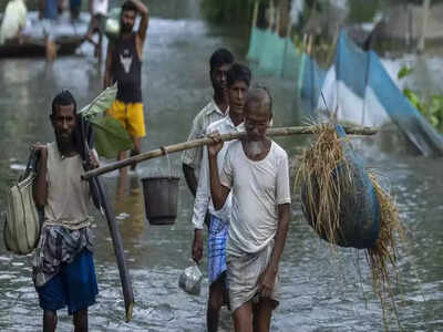 असम में बाढ़ की तबाही से मामूली राहत, घटी प्रभावितों की संख्या, प्रदेश भर में 5 लोगों की मौत