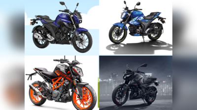 KTM Duke 250 vs Bajaj N250 vs Yamaha FZ25 vs Suzuki Gixxer 250 ஒப்பீடு! சிறந்த 250CC பைக் எது?