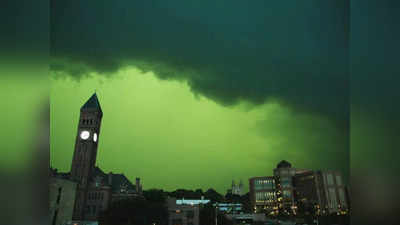 US Green Sky: अमेरिका के इस राज्‍य में नीले से हरा हो गया आसमान, हैरत में आए लोग, जानें पूरा मामला