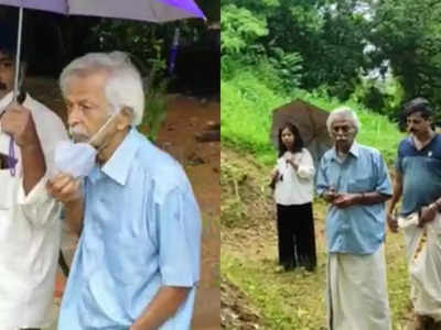 ഇതെൻ്റെ മക്കളാണ്, ഇവയെ നശിപ്പിക്കരുത്: മുറിവേറ്റ ശില്‍പങ്ങള്‍ കാണാന്‍ കണ്ണൂരില്‍ കാനായി എത്തി