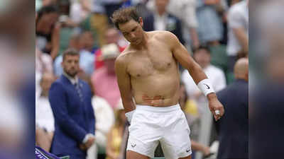 Rafeal Nadal: पेट की मांसपेशी फटी, विंबलडन से बाहर होने की कगार पर राफेल नडाल