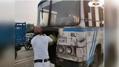 Kolkata Bus: ই এম বাইপাসের উপর দাউদাউ করে জ্বলছে সরকারি বাস! শিউরে উঠলেন যাত্রীরা