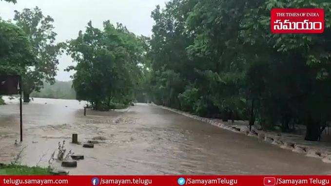 భారీ వర్షాలకు ఏటూరునాగారం - మంగపేట మండలాల మధ్య పొంగిన జీడీ వాగు