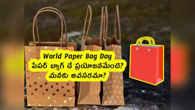 World Paper Bag Day : పేపర్ బ్యాగ్ డే ప్రయోజనమేంటి? మనకు అవసరమా? 