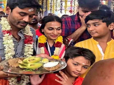 Dhanush Son: அதே ரத்தம்.. தாத்தா ரஜினியை போலவே இருக்கும் தனுஷ் மகன்... வைரலாகும் வீடியோ!