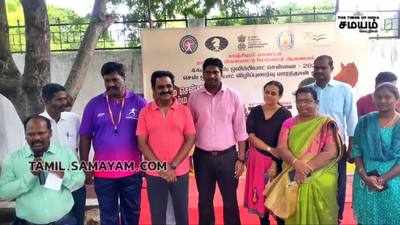 காஞ்சிபுரம் : 44வது செஸ் ஒலிம்பியாட் 2022க்கான விழிப்புணர்வு மாரத்தான் ஓட்டம்!