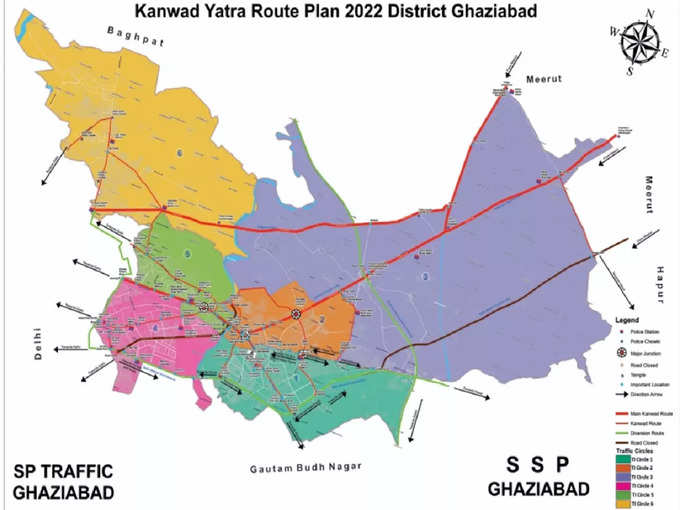 ghaziabad route map