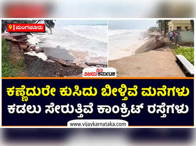 ಕಣ್ಣೆದುರೆ ಕುಸಿದು ಬೀಳುತ್ತಿವೆ ಮನೆಗಳು, ರಸ್ತೆಯನ್ನೇ ನುಂಗಿ ಹಾಕ್ತಿದೆ ಕಡಲು: ಮಂಗಳೂರಿನ ಕಡಲ ಮಕ್ಕಳಿಗೆ ಈಗ ಕಡಲೇ ಶತ್ರು