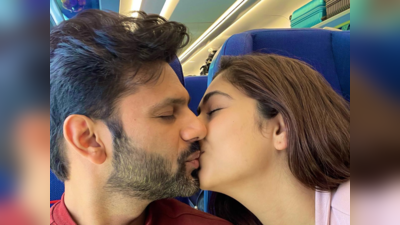राहुल वैद्यची दिशाबरोबर रोमँटिक डेट, विमानात किस करतानाचे Photo झाले Viral