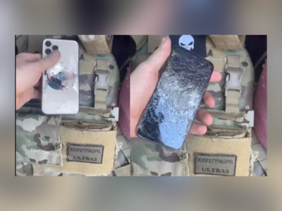 बुलेट राजा बना iPhone 11 Pro! खुद गोली खाकर बचाई यूक्रेनी सैनिक की जान, तस्वीर हो रही वायरल