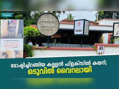 മോഷ്ടിച്ചിറങ്ങിയ കള്ളന്‍ ഫ്‌ളക്‌സില്‍ കയറി; ഒടുവില്‍ വൈറലായി