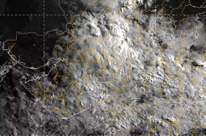 વાદળોથી ઘેરાયેલું છે ગુજરાત (તસવીરઃ હવામાન વિભાગ)