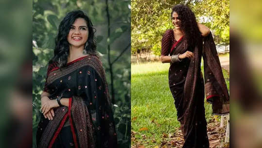 या black saree वाढवतील तुमचे सौंदर्य, स्टायलिश आणि अट्रॅक्टिव्ह लूक मिळवण्यासाठी आजच ट्राय करा!