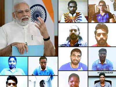 PM Modi Interacts CWG Athletes : എല്ലാ കായിക താരങ്ങളും നവ ഇന്ത്യയുടെ ബ്രാൻഡ് അംബാസഡർമാർ; കോമണ്‍വെല്‍ത്ത് ഗെയിംസിനായി പോകുന്ന താരങ്ങളെ അഭിസംബോധന ചെയ്ത് നരേന്ദ്ര മോദി