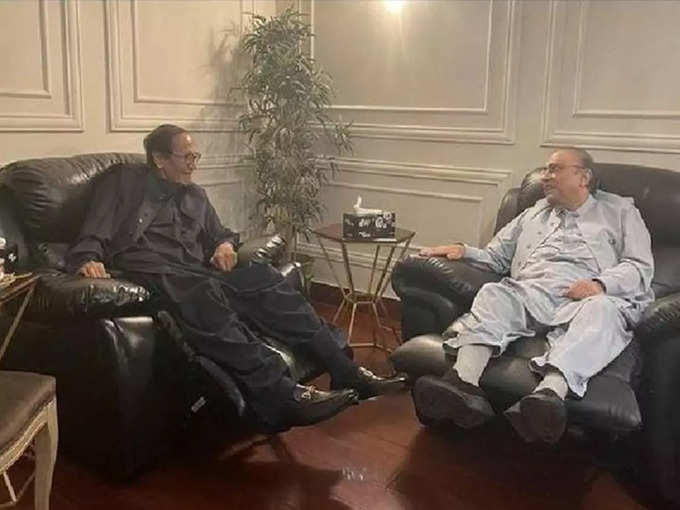 asif ali zardari and shujaat hussain