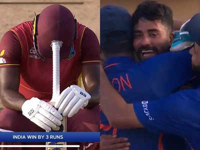 Siraj last over: सुपर ओवर की ओर जा रहा था मैच, सिराज की सटीक यॉर्कर्स ने भारत को बचा लिया