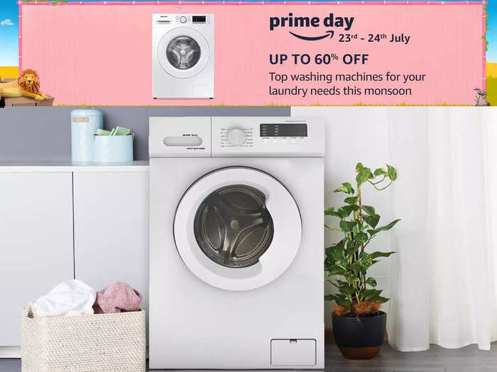 front loading washing machine on prime day sale