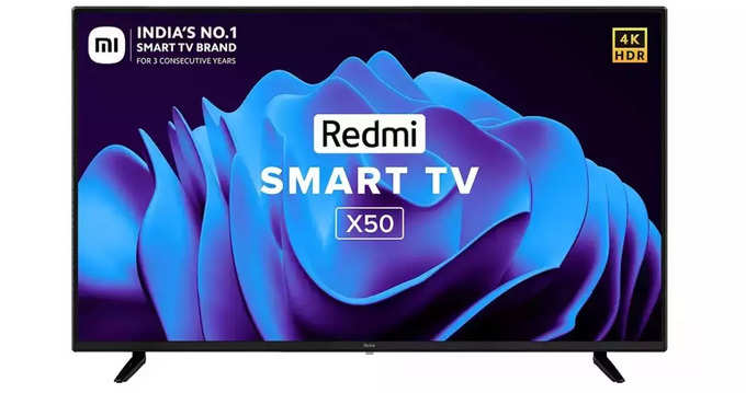 ​రెడ్‌మీ టీవీ ఎక్స్50 - 50 ఇంచుల 4K స్మార్ట్ టీవీ (Redmi 50 inches 4K Ultra HD Android Smart LED TV X50)