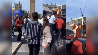 Video:लंडनमध्ये सर्वांची नजर चुकवत होता शाहरुख खान,डंकीच्या शूटनंतर फॅन्सनी पकडलंच!