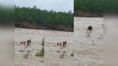 Tava Dam: सेल्फी के लिए नदी में उतरे चार लड़के... तवा डैम के गेट खुलते ही आ गया सैलाब, मुश्किल से बचे चारों