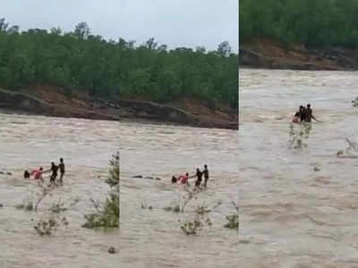 Tava Dam: सेल्फी के लिए नदी में उतरे चार लड़के... तवा डैम के गेट खुलते ही आ गया सैलाब, मुश्किल से बचे चारों