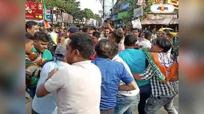 Partha Chatterjee Arrest: পার্থর কুশপুতুল পোড়ানো নিয়ে পুলিশের সঙ্গে BJP-র ধস্তাধস্তি, উত্তেজনা ব্যারাকপুরে